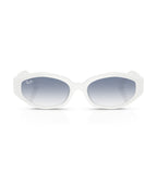 RB4473D Sunglasses - White/Clear Gradient Light Blue - Ray-Ban