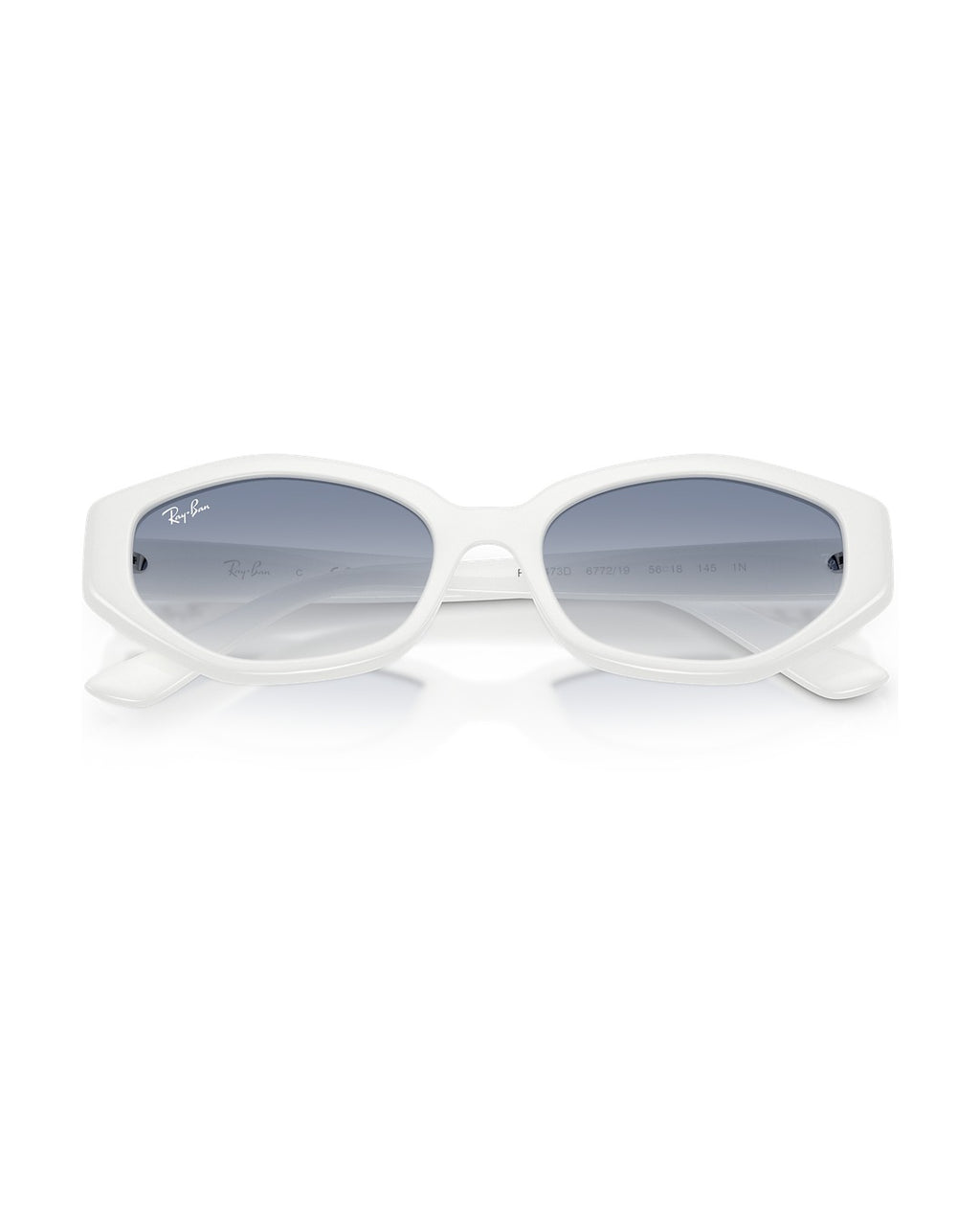 RB4473D Sunglasses - White/Clear Gradient Light Blue - Ray-Ban