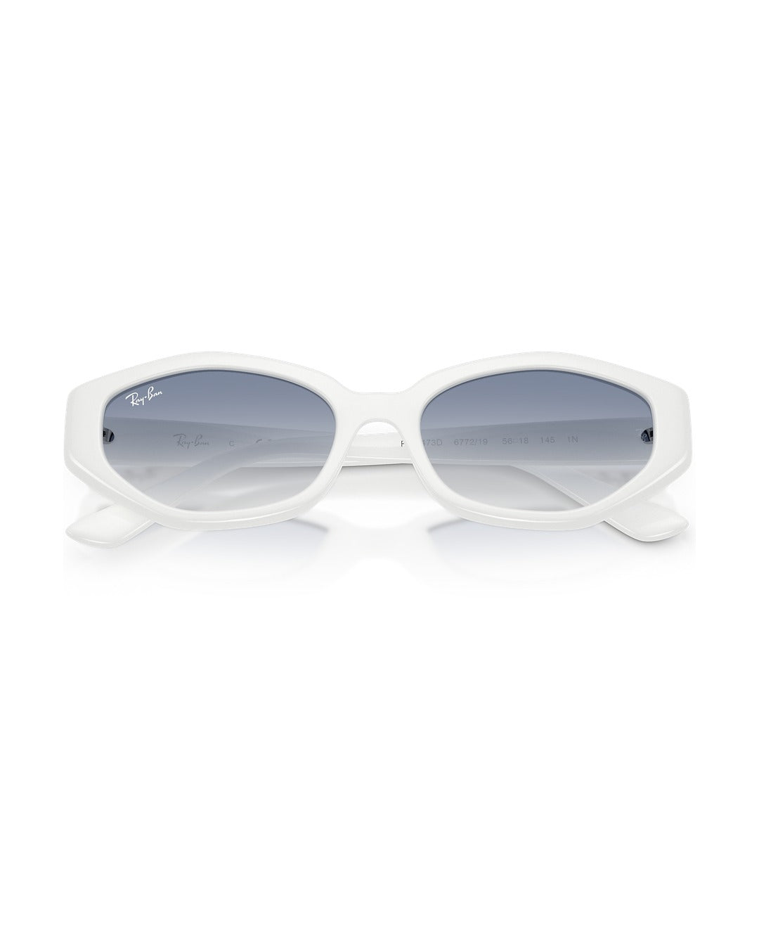 RB4473D Sunglasses - White/Clear Gradient Light Blue - Ray-Ban