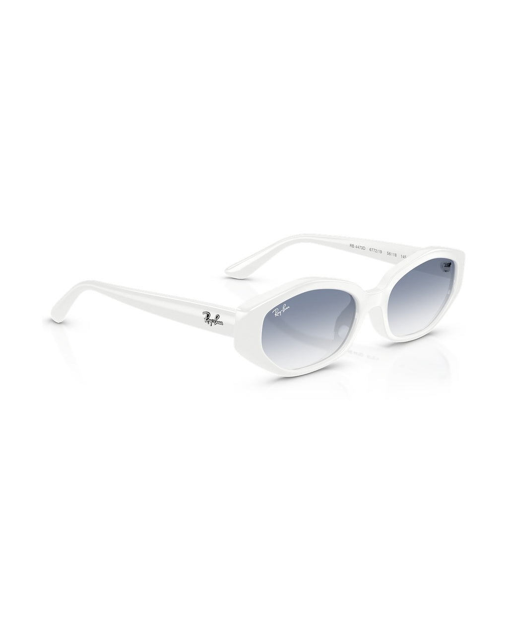 RB4473D Sunglasses - White/Clear Gradient Light Blue - Ray-Ban
