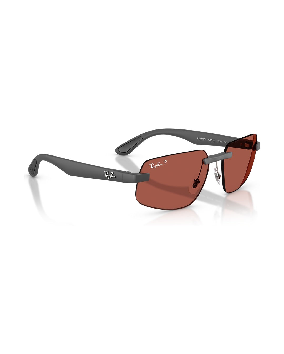 RB4475 Chromance Sunglasses - Sand Grey/Polarised S Red - Ray-Ban