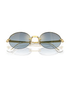A$AP Rocky Rimless Oval Sunglasses - Arista Gold/Blue Gradient Dark Grey - Ray-Ban