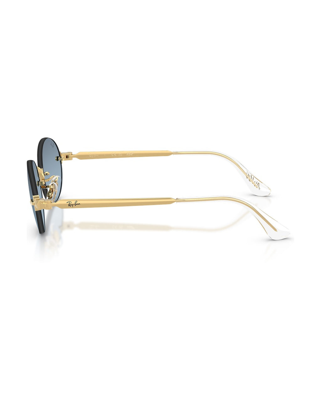 A$AP Rocky Rimless Oval Sunglasses - Arista Gold/Blue Gradient Dark Grey - Ray-Ban
