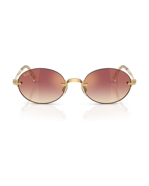 A$AP Rocky Rimless Oval Sunglasses - Arista Gold/Clear Gradient Dark Violet - Ray-Ban