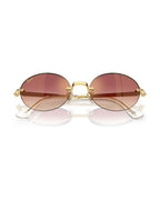 A$AP Rocky Rimless Oval Sunglasses - Arista Gold/Clear Gradient Dark Violet - Ray-Ban