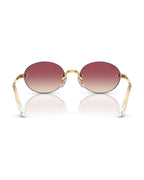A$AP Rocky Rimless Oval Sunglasses - Arista Gold/Clear Gradient Dark Violet - Ray-Ban