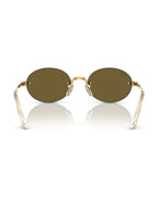 A$AP Rocky Rimless Oval Sunglasses - Arista Gold/Dark Brown - Ray-Ban