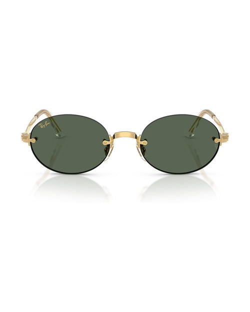 A$AP Rocky Rimless Oval Sunglasses - Arista Gold/Dark Green - Ray-Ban