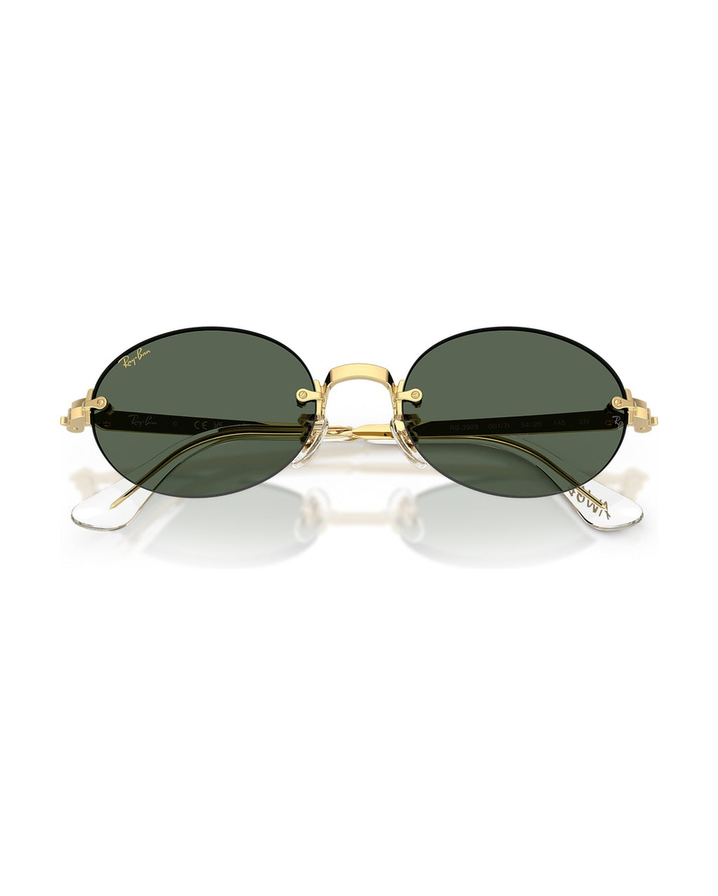A$AP Rocky Rimless Oval Sunglasses - Arista Gold/Dark Green - Ray-Ban
