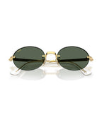A$AP Rocky Rimless Oval Sunglasses - Arista Gold/Dark Green - Ray-Ban