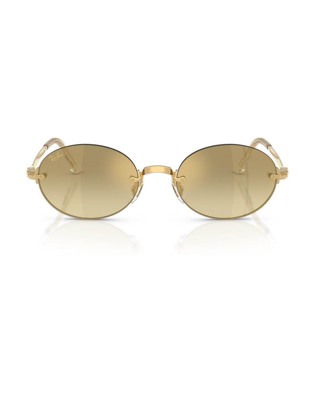 A$AP Rocky Rimless Oval Sunglasses - Arista Gold/Gradient - Mirror - Ray-Ban