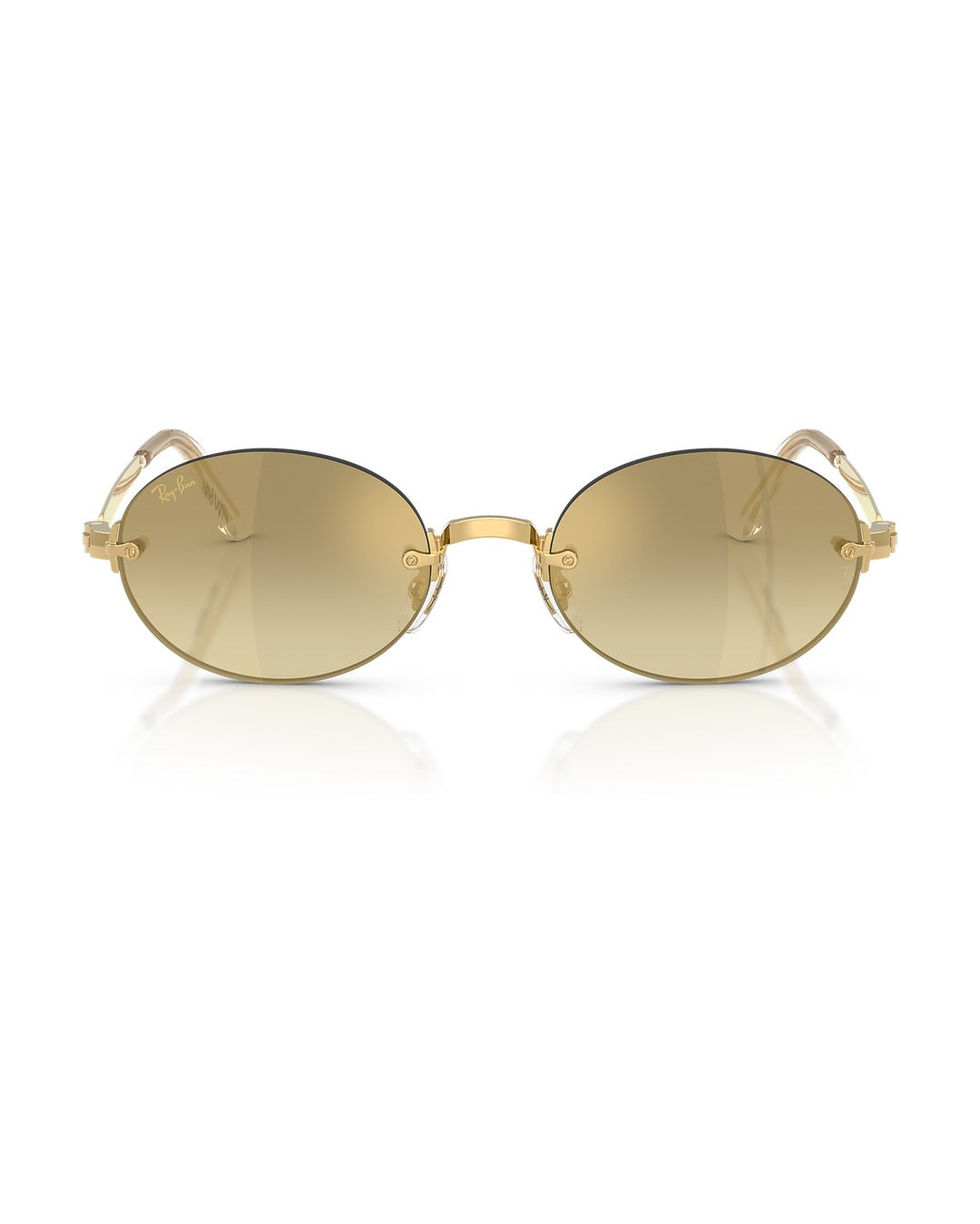 A$AP Rocky Rimless Oval Sunglasses - Arista Gold/Gradient - Mirror - Ray-Ban