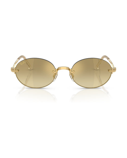 A$AP Rocky Rimless Oval Sunglasses - Arista Gold/Gradient - Mirror - Ray-Ban