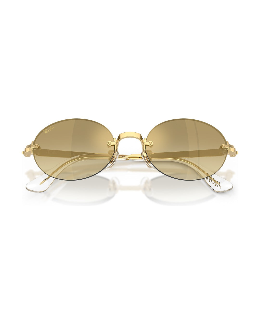 A$AP Rocky Rimless Oval Sunglasses - Arista Gold/Gradient - Mirror - Ray-Ban