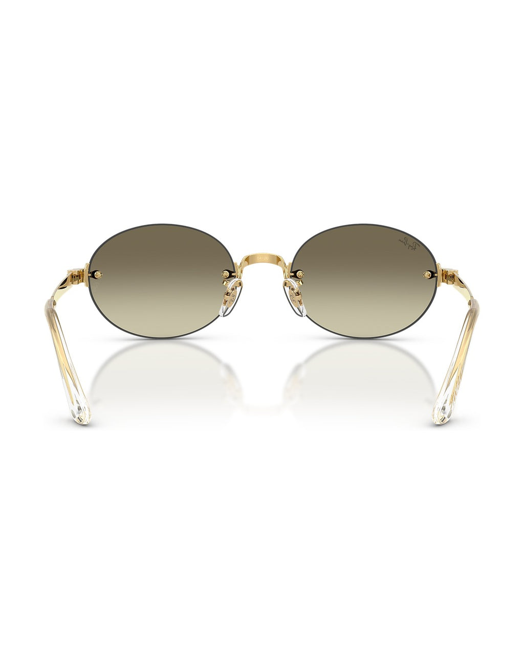A$AP Rocky Rimless Oval Sunglasses - Arista Gold/Gradient - Mirror - Ray-Ban