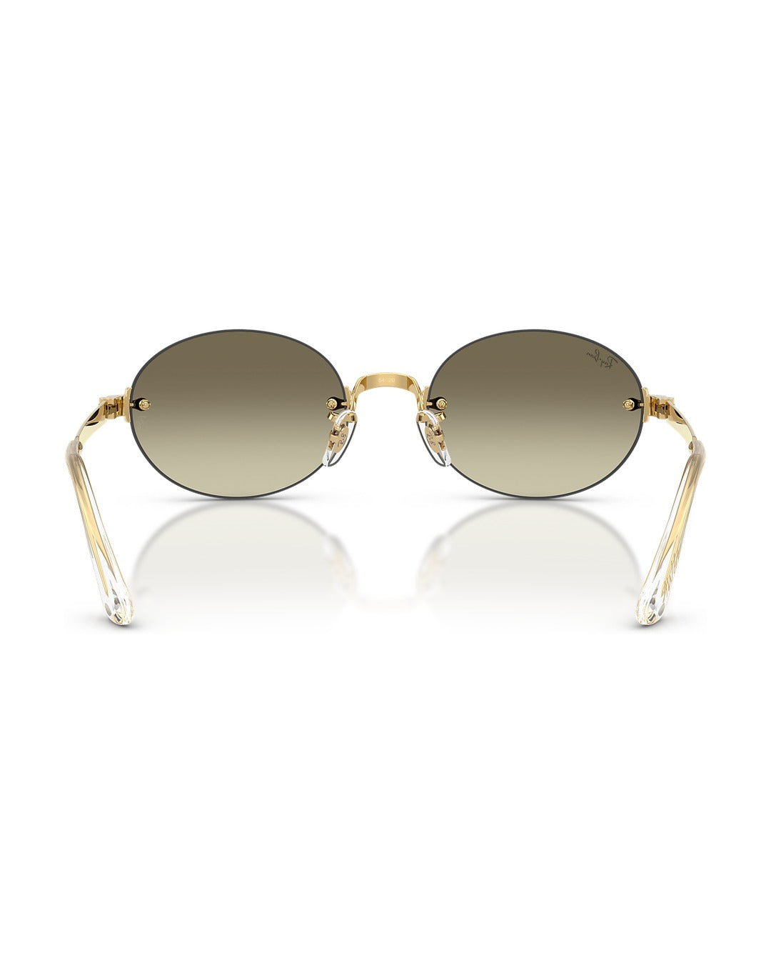 A$AP Rocky Rimless Oval Sunglasses - Arista Gold/Gradient - Mirror - Ray-Ban