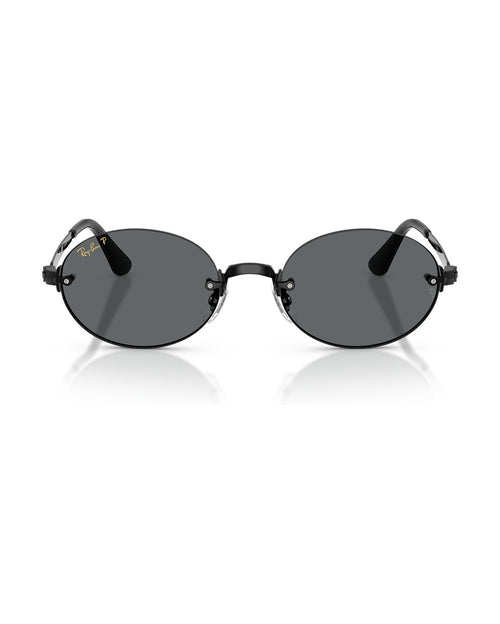 A$AP Rocky Rimless Oval Sunglasses - Black/Dark Grey Polarized - Ray-Ban