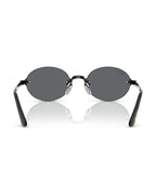 A$AP Rocky Rimless Oval Sunglasses - Black/Dark Grey Polarized - Ray-Ban