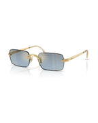 A$AP Rocky Rimless Pillow Sunglasses - Arista Gold/Blue Gradient Dark Grey - Ray-Ban
