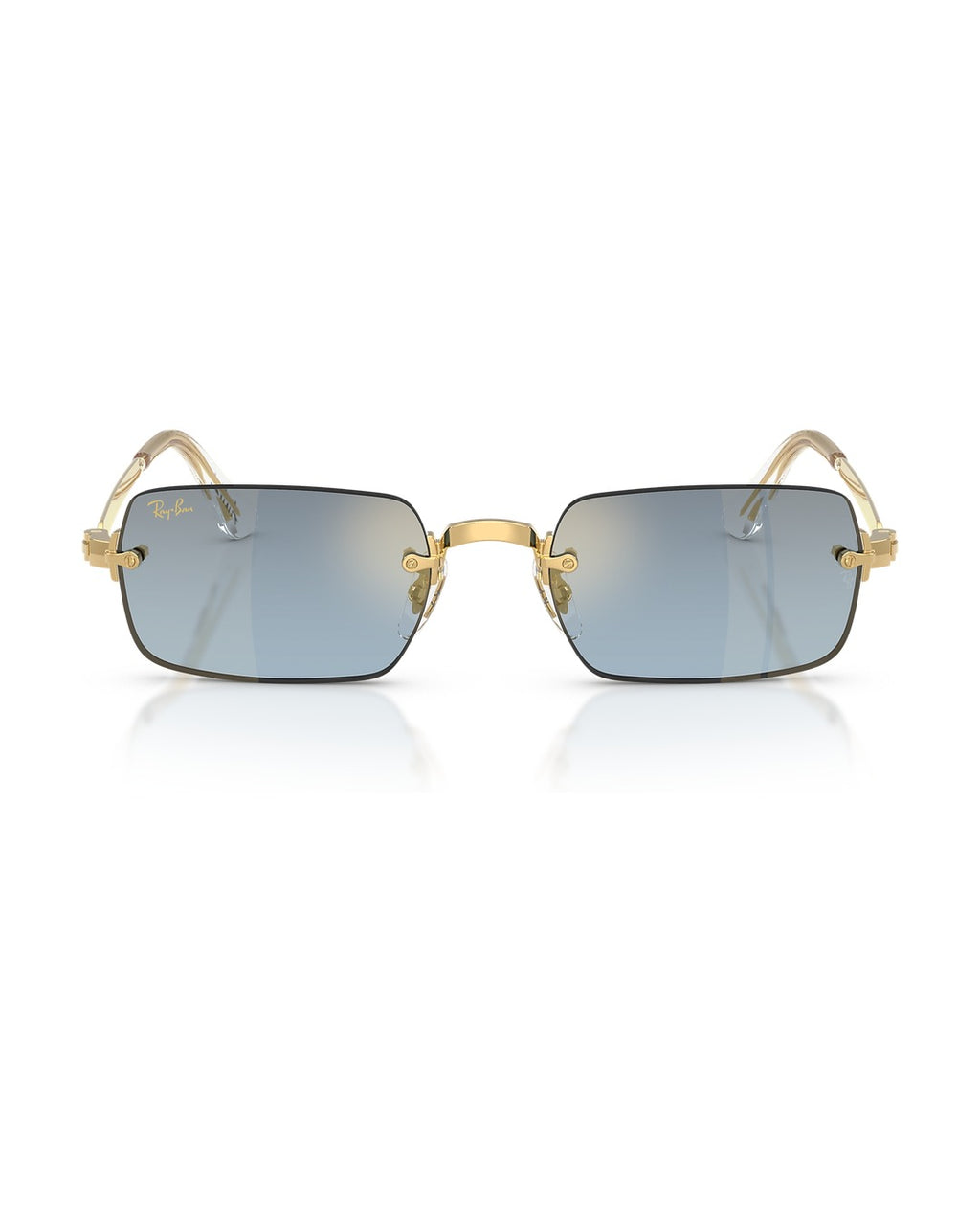 A$AP Rocky Rimless Pillow Sunglasses - Arista Gold/Blue Gradient Dark Grey - Ray-Ban