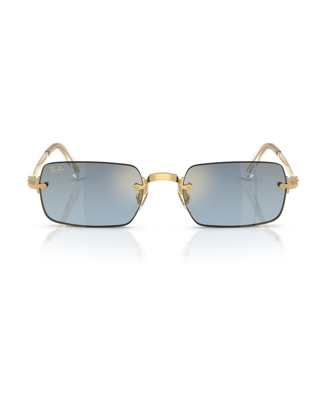 A$AP Rocky Rimless Pillow Sunglasses - Arista Gold/Blue Gradient Dark Grey - Ray-Ban