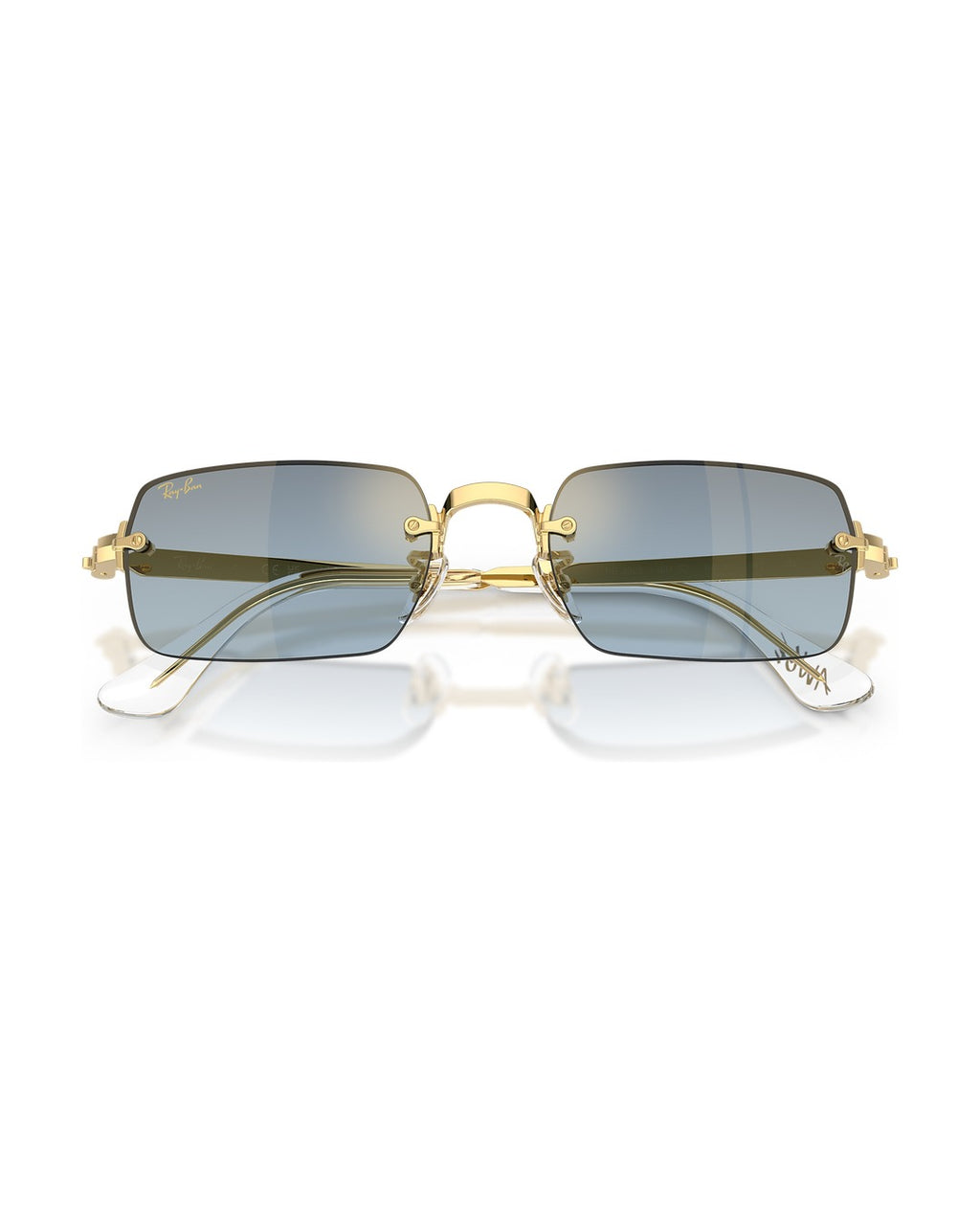 A$AP Rocky Rimless Pillow Sunglasses - Arista Gold/Blue Gradient Dark Grey - Ray-Ban