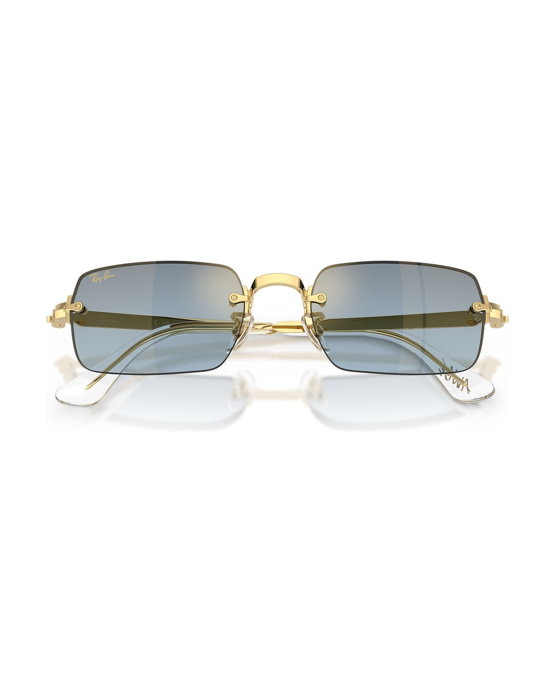 A$AP Rocky Rimless Pillow Sunglasses - Arista Gold/Blue Gradient Dark Grey - Ray-Ban