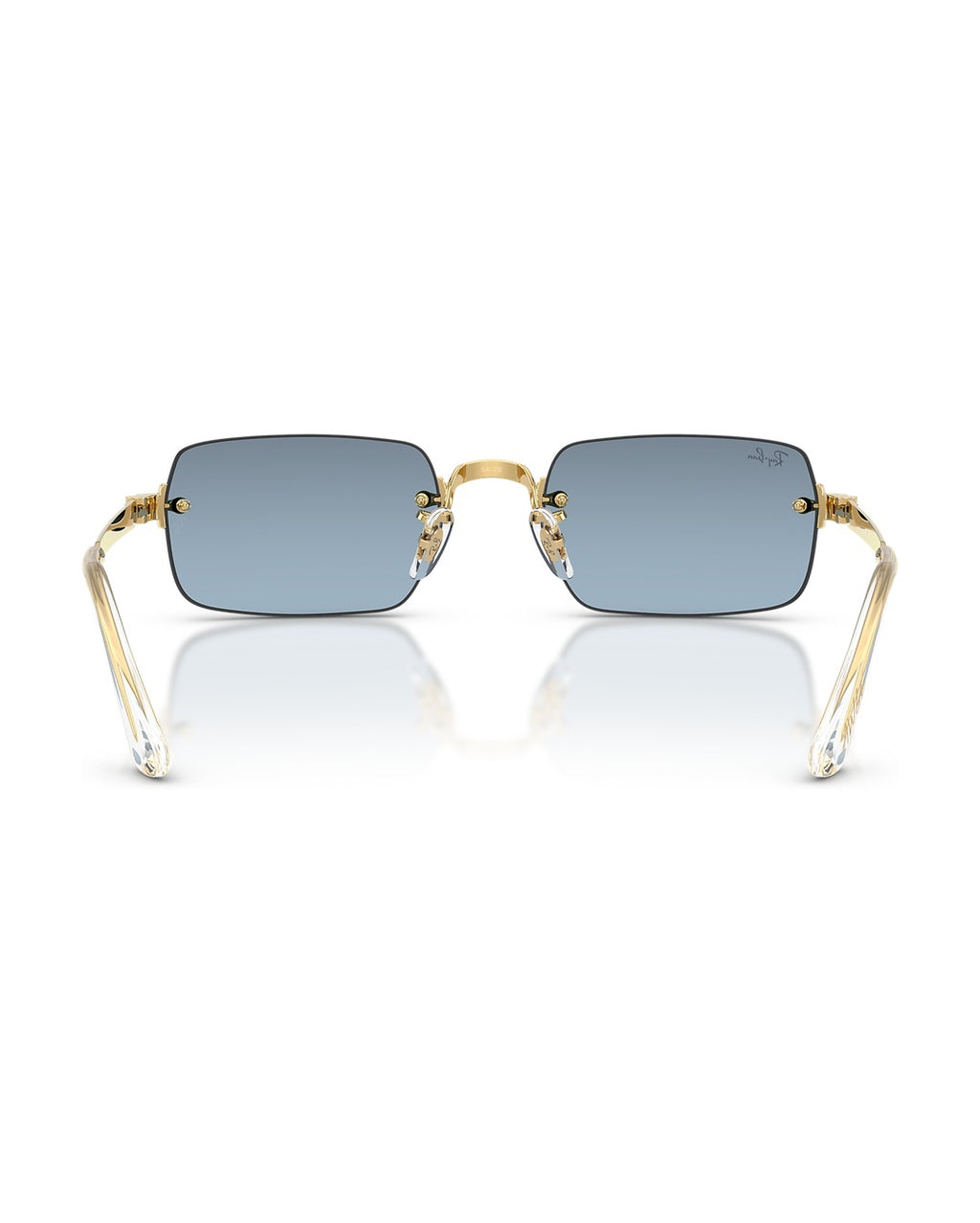 A$AP Rocky Rimless Pillow Sunglasses - Arista Gold/Blue Gradient Dark Grey - Ray-Ban