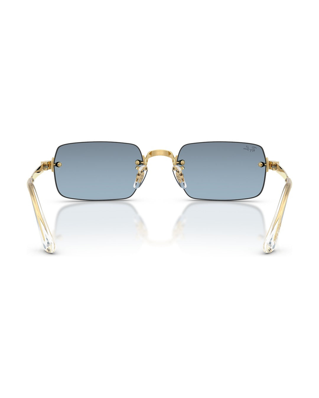 A$AP Rocky Rimless Pillow Sunglasses - Arista Gold/Blue Gradient Dark Grey - Ray-Ban