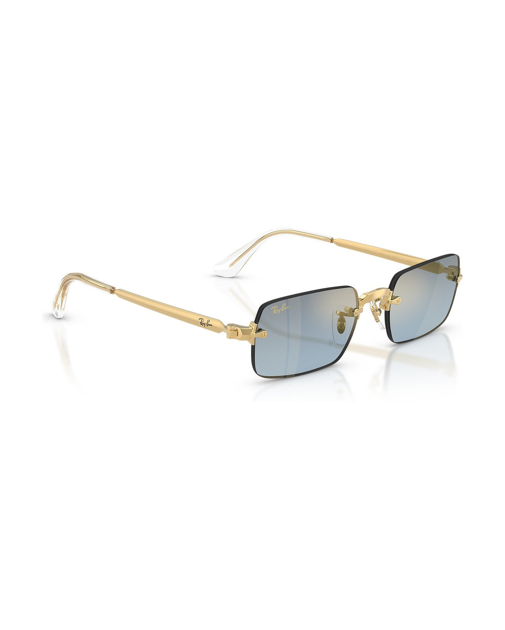 A$AP Rocky Rimless Pillow Sunglasses - Arista Gold/Blue Gradient Dark Grey - Ray-Ban