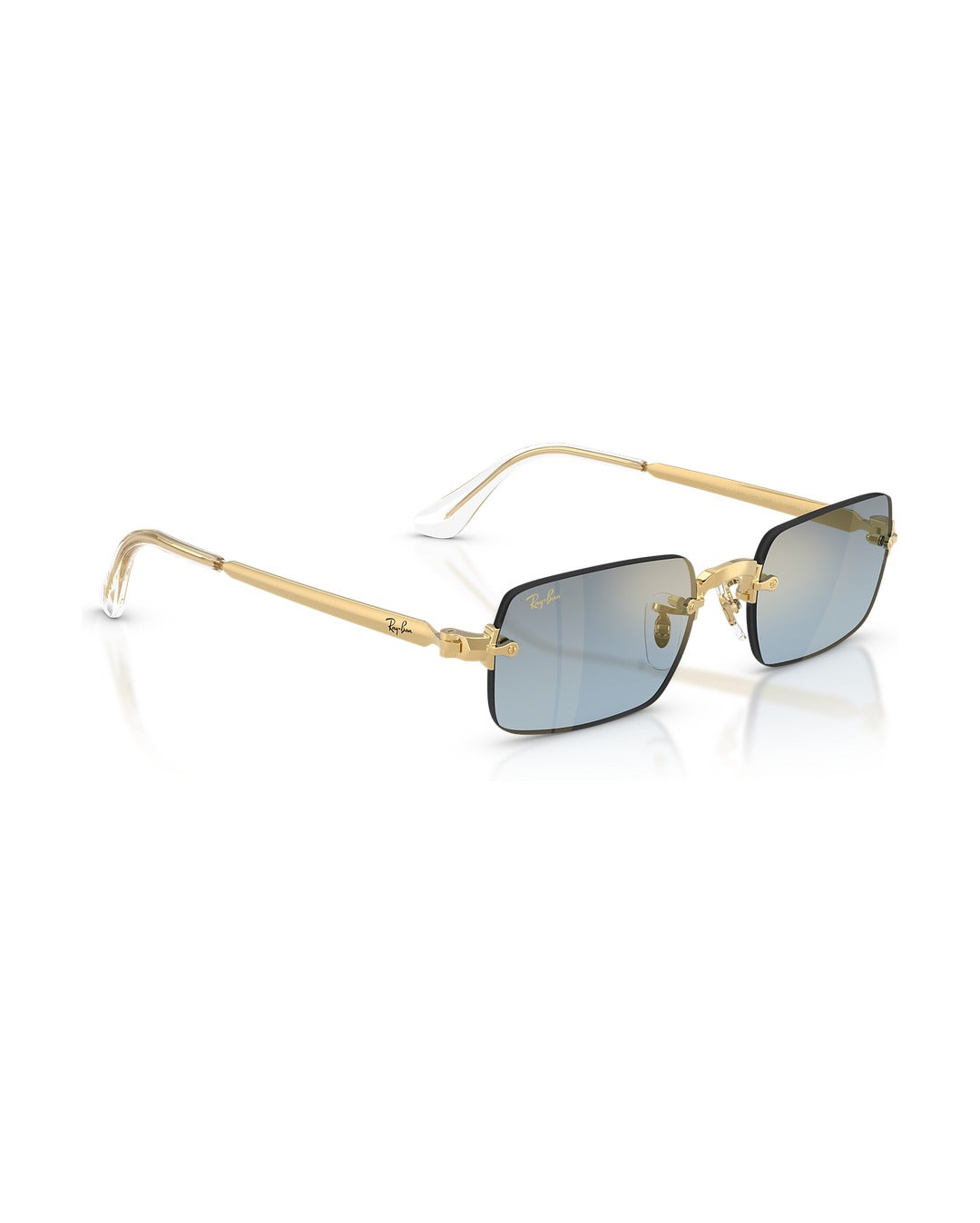 A$AP Rocky Rimless Pillow Sunglasses - Arista Gold/Blue Gradient Dark Grey - Ray-Ban