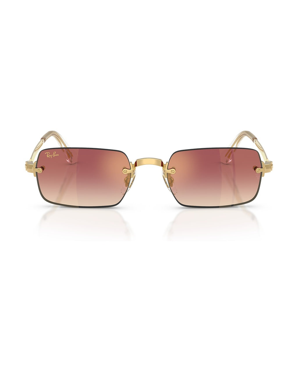 A$AP Rocky Rimless Pillow Sunglasses - Arista Gold/Clear Gradient Dark Violet - Ray-Ban