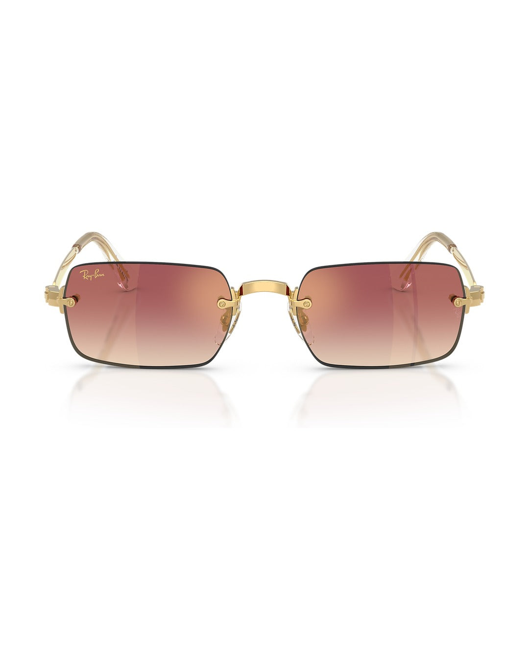 A$AP Rocky Rimless Pillow Sunglasses - Arista Gold/Clear Gradient Dark Violet - Ray-Ban