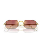 A$AP Rocky Rimless Pillow Sunglasses - Arista Gold/Clear Gradient Dark Violet - Ray-Ban