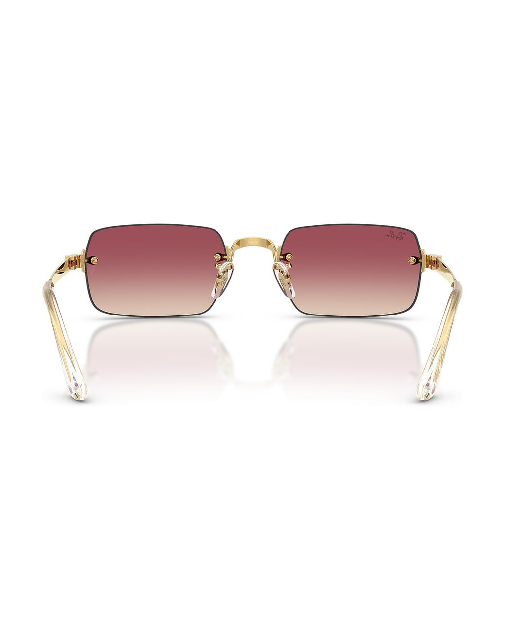 A$AP Rocky Rimless Pillow Sunglasses - Arista Gold/Clear Gradient Dark Violet - Ray-Ban