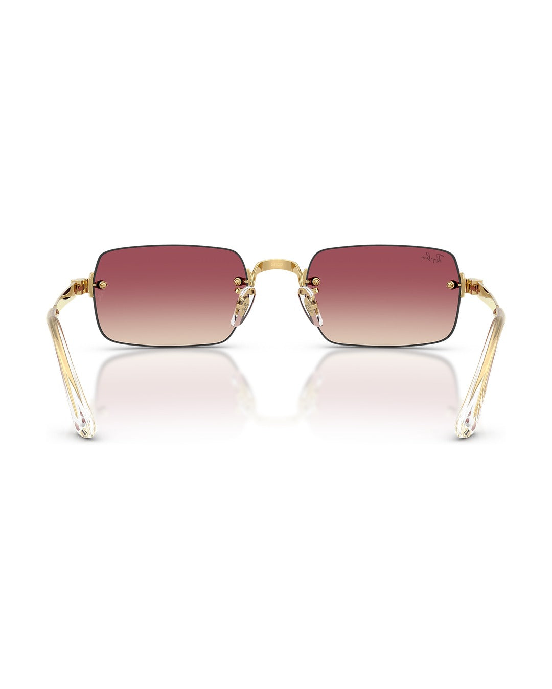 A$AP Rocky Rimless Pillow Sunglasses - Arista Gold/Clear Gradient Dark Violet - Ray-Ban