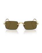 A$AP Rocky Rimless Pillow Sunglasses - Arista Gold/Dark Brown - Ray-Ban