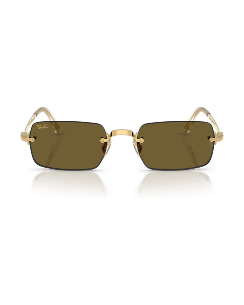 A$AP Rocky Rimless Pillow Sunglasses - Arista Gold/Dark Brown - Ray-Ban