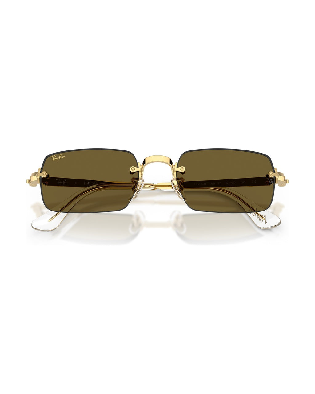 A$AP Rocky Rimless Pillow Sunglasses - Arista Gold/Dark Brown - Ray-Ban