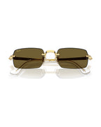 A$AP Rocky Rimless Pillow Sunglasses - Arista Gold/Dark Brown - Ray-Ban