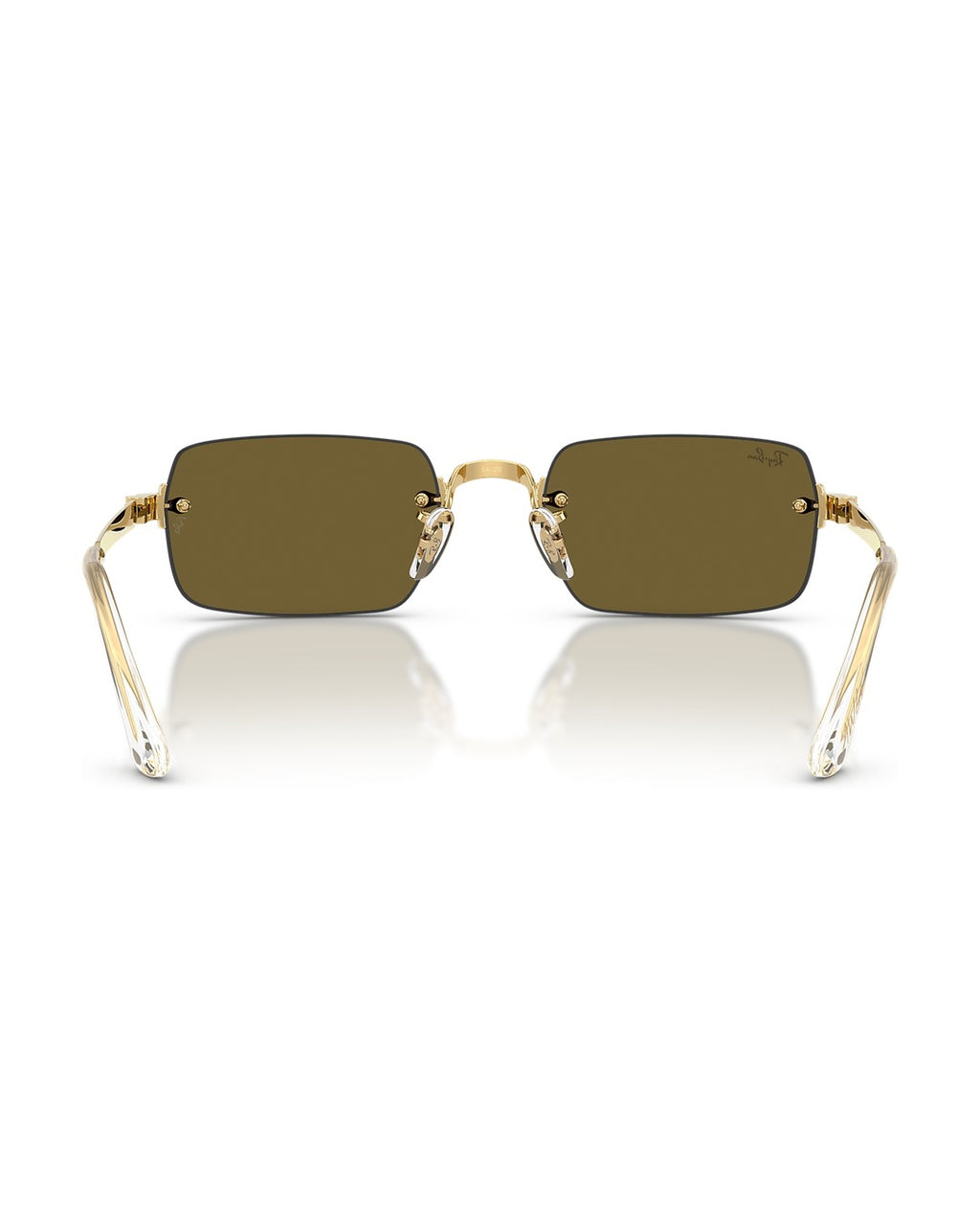 A$AP Rocky Rimless Pillow Sunglasses - Arista Gold/Dark Brown - Ray-Ban