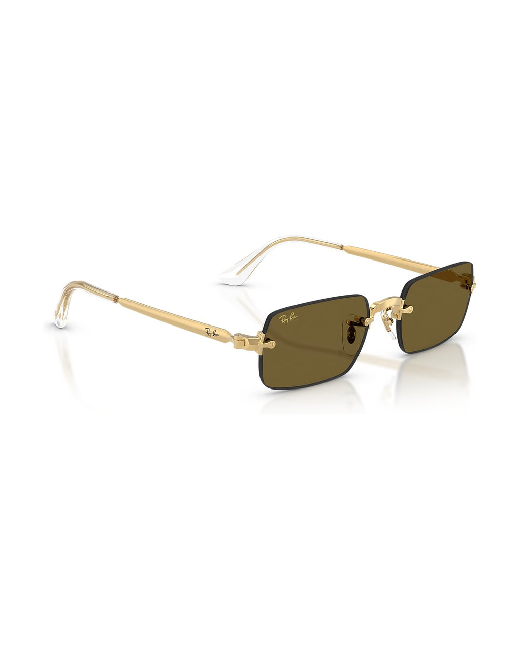 A$AP Rocky Rimless Pillow Sunglasses - Arista Gold/Dark Brown - Ray-Ban