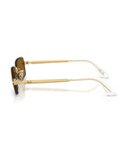 A$AP Rocky Rimless Pillow Sunglasses - Arista Gold/Dark Brown Polarized - Ray-Ban