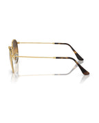 Round Metal Sunglasses - Arista Gold/Silver & Brown Polarised+ - Ray-Ban
