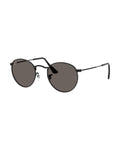 Round Metal Sunglasses - Black/Dark Grey - Ray-Ban