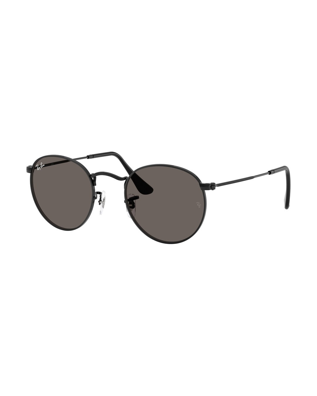 Round Metal Sunglasses - Black/Dark Grey - Ray-Ban