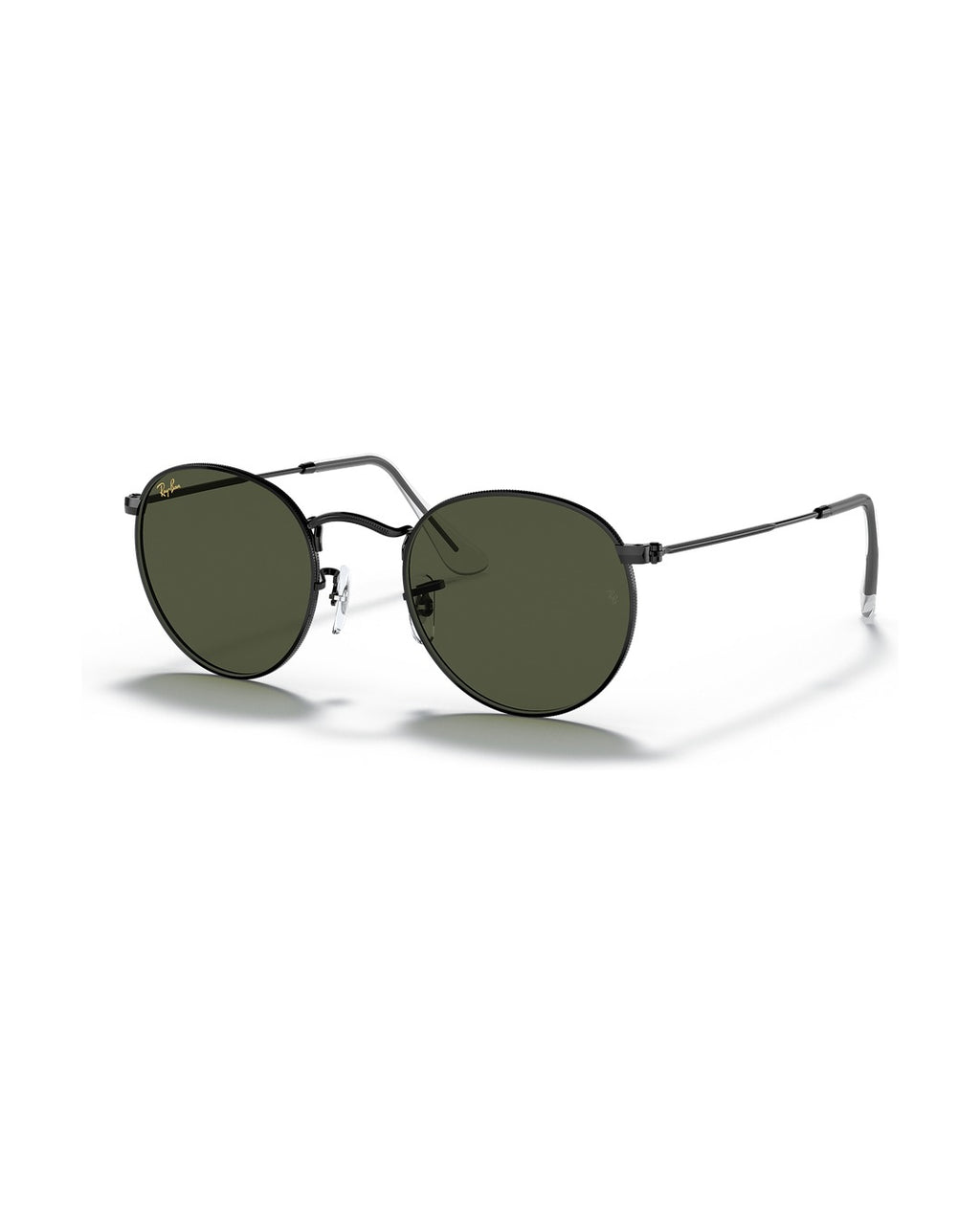 Round Metal Sunglasses - Black/G-15 Green - Ray-Ban