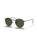 Round Metal Sunglasses - Black/G-15 Green - Ray-Ban