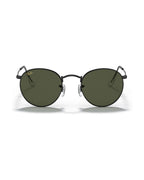 Round Metal Sunglasses - Black/G-15 Green - Ray-Ban