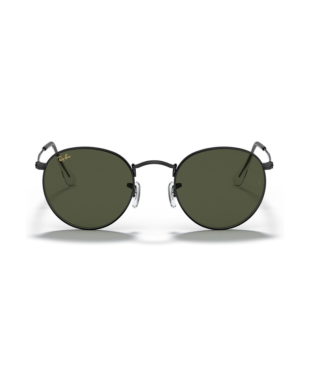 Round Metal Sunglasses - Black/G-15 Green - Ray-Ban